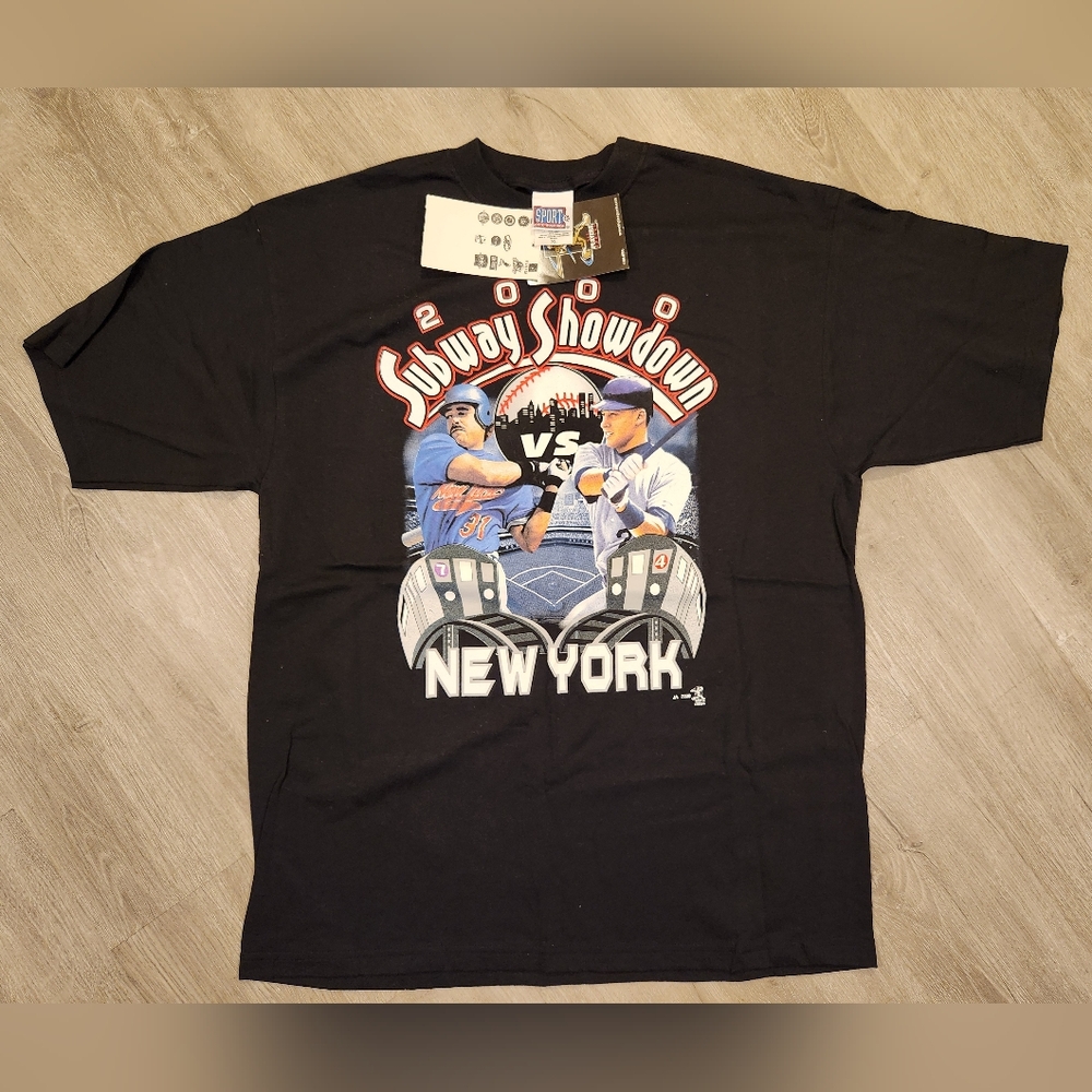 Vintage New York Yankees Subway Series World Series Derek Jeter NY Mets Size XL